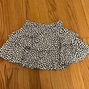 sls apparel leopard ruffle skirt rare